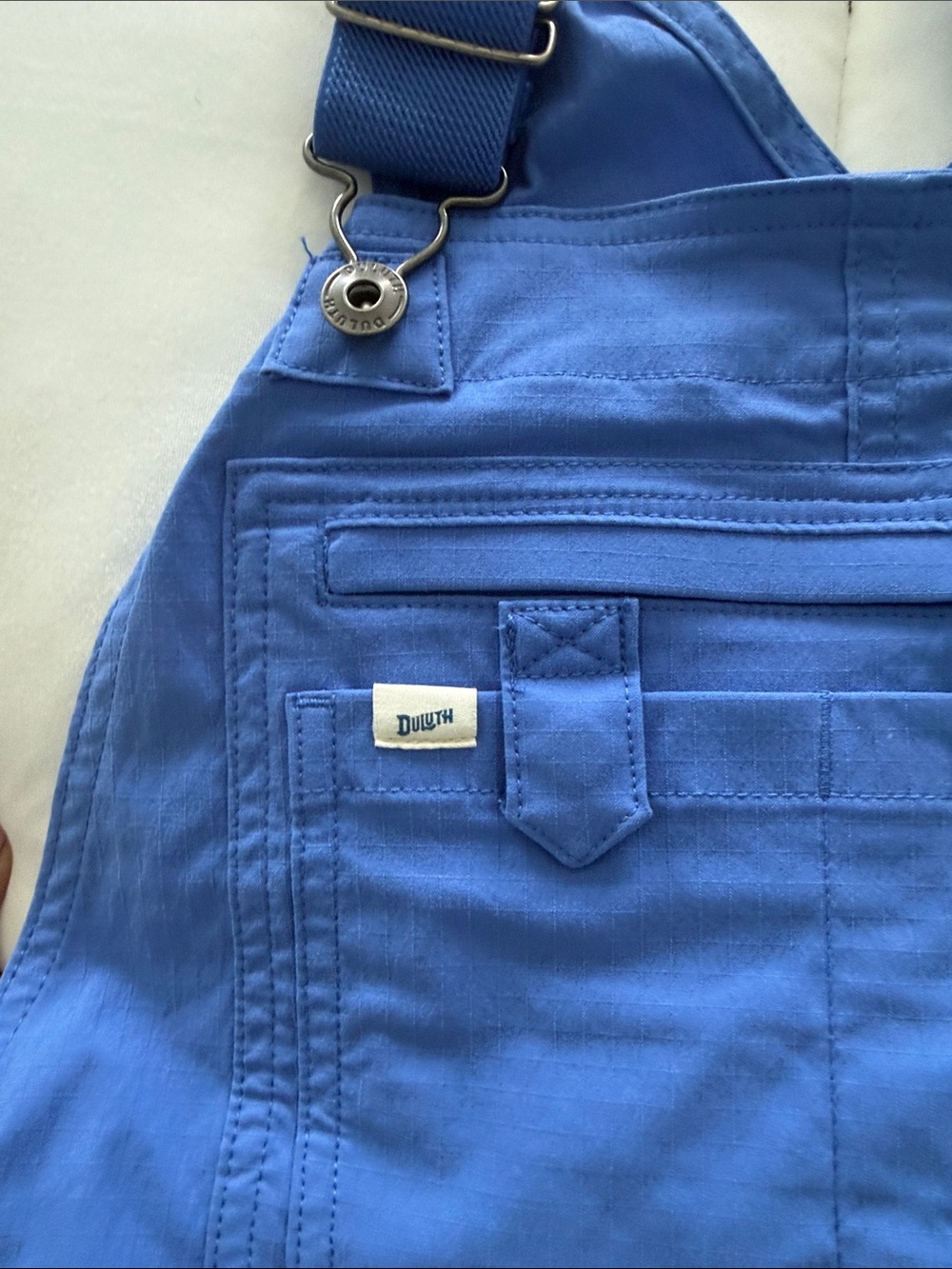 Duluth Trading Co Blue Women's Utility Bib Overalls - Picture 3 of 6